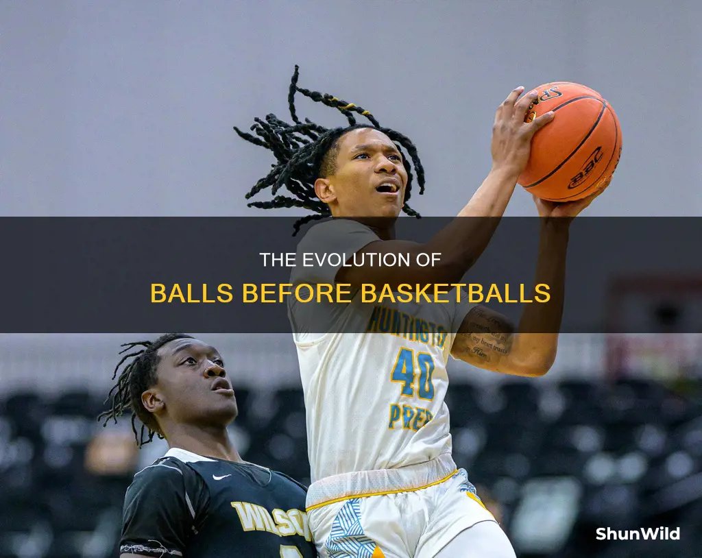 what type of balls were used before basketballs were invented