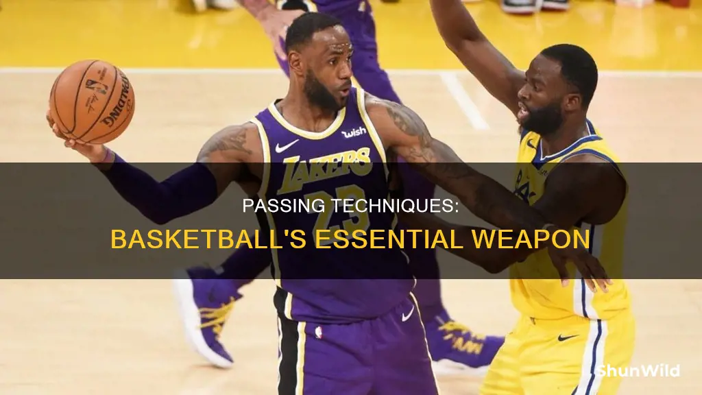 what type of passing are used in basketball