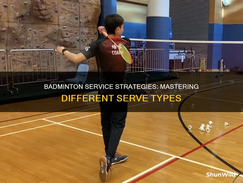 what types of servers are there in badminton