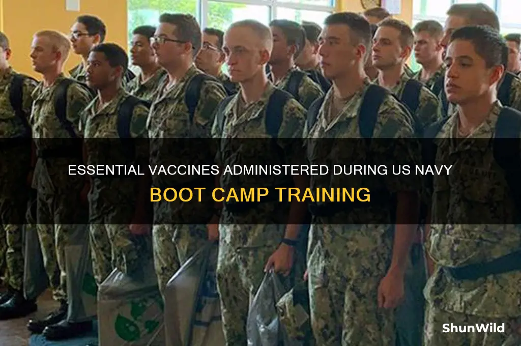 what vaccines are given during us navy boot camp
