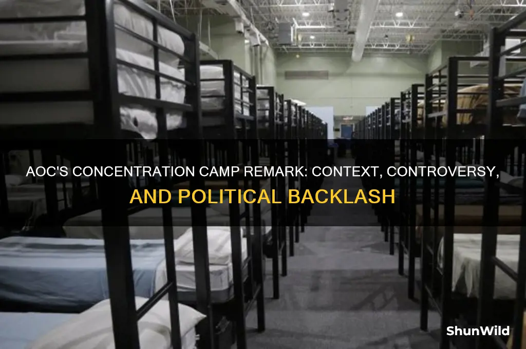 what was aoc concentration camp remark