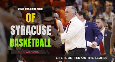 Syracuse Basketball Final: The Score Recap