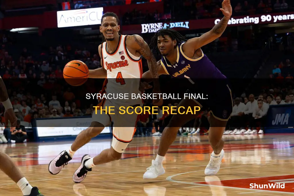 what was final score of syracuse basketball