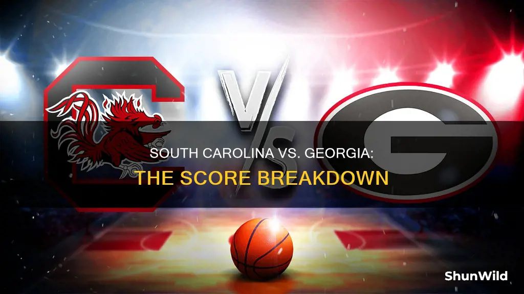 what was score basketball southncarolina vs georgia