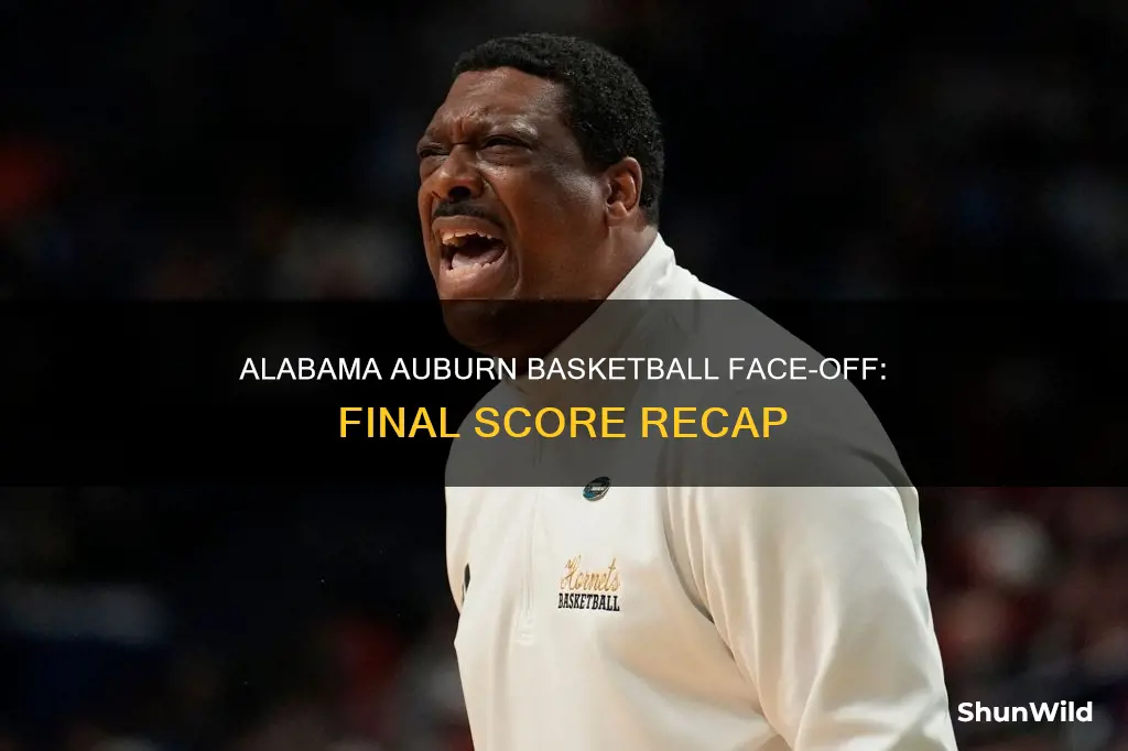what was the alabama auburn basketball score