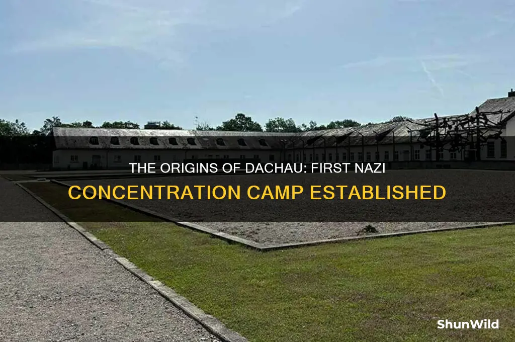 what was the first concentration camp opened