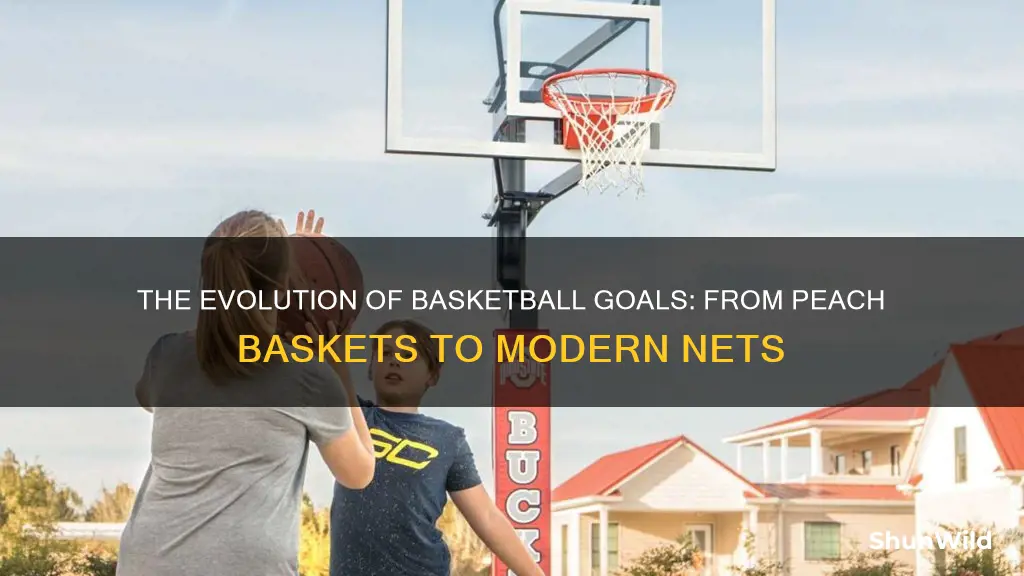 what was the first goal used in basketball