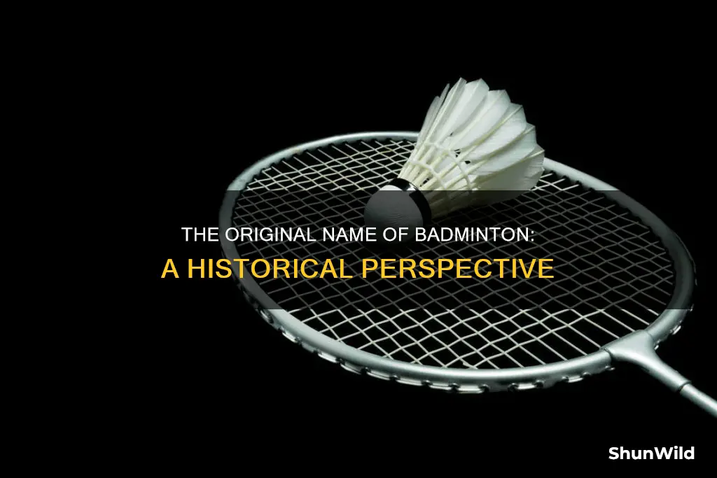 what was the first name of badminton