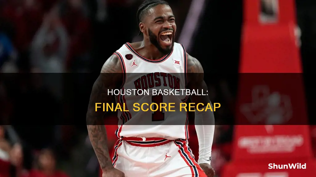 what was the houston basketball score