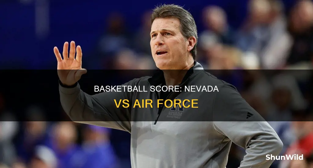 what was the nevada air force basketball score