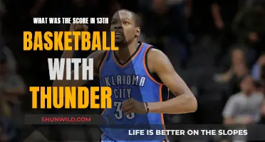 Thunder's 13th Basketball Game: Final Score Revealed