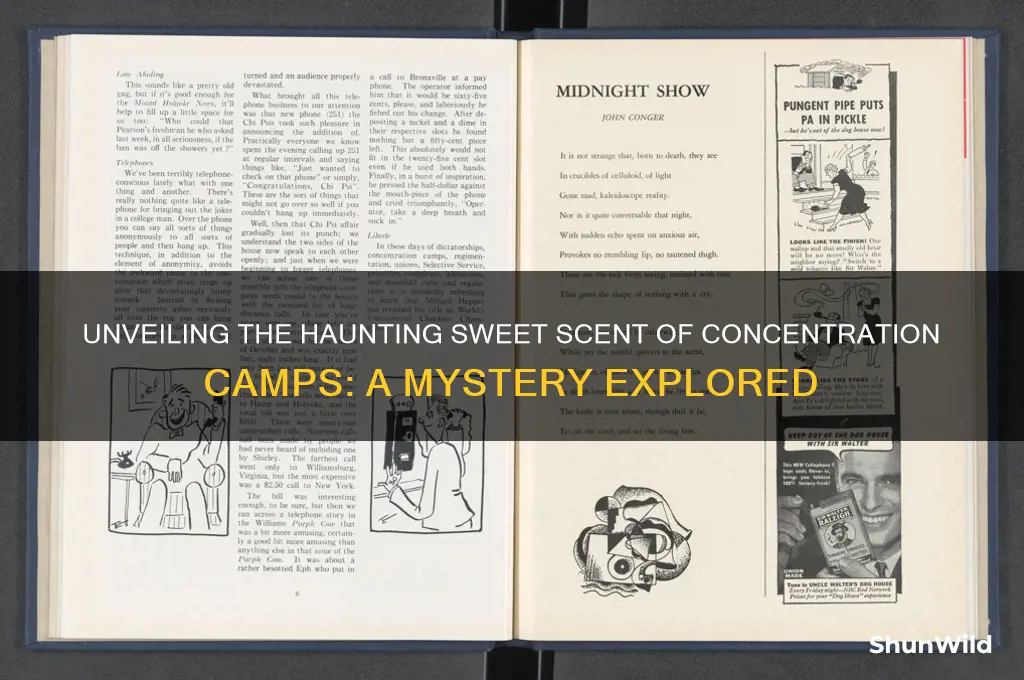 what was the sweet smell in concentration camp