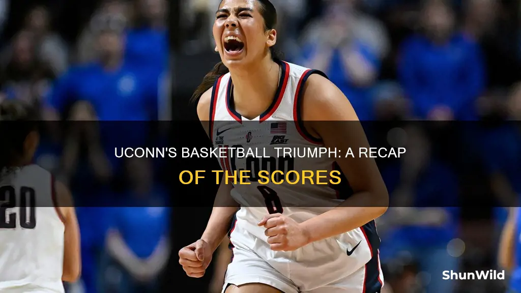 what was the uconn basketball score