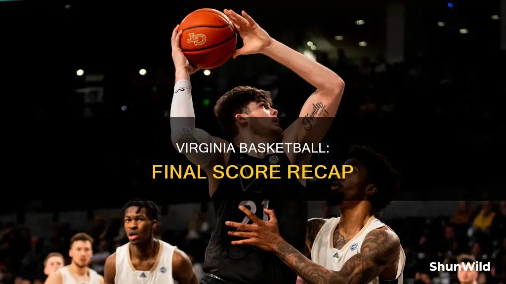 what was the virginia basketball score