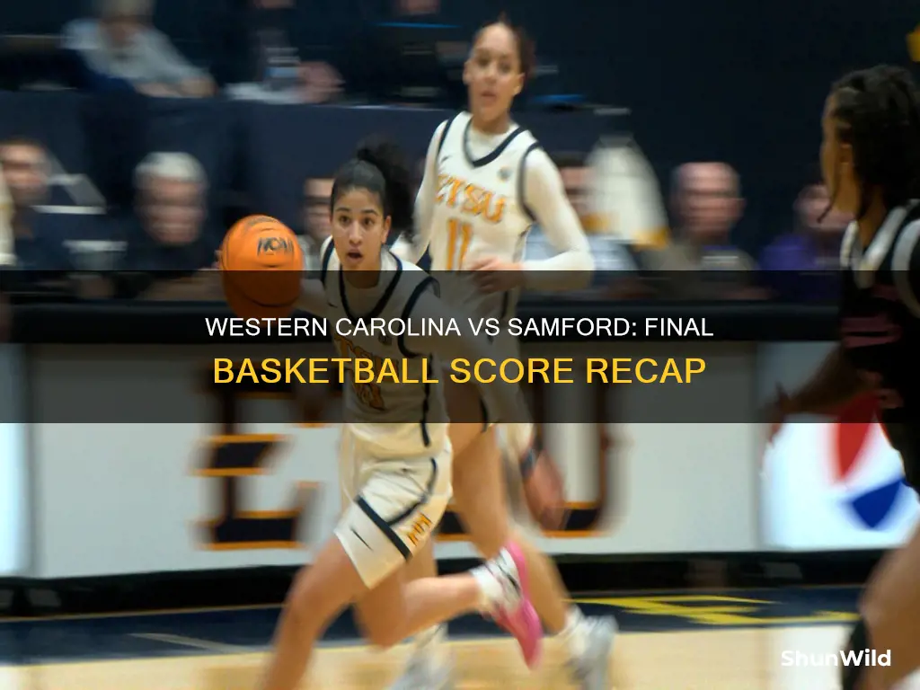 what was the western carolina samford basketball score