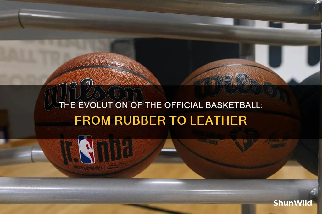 what was used as the first official basketball