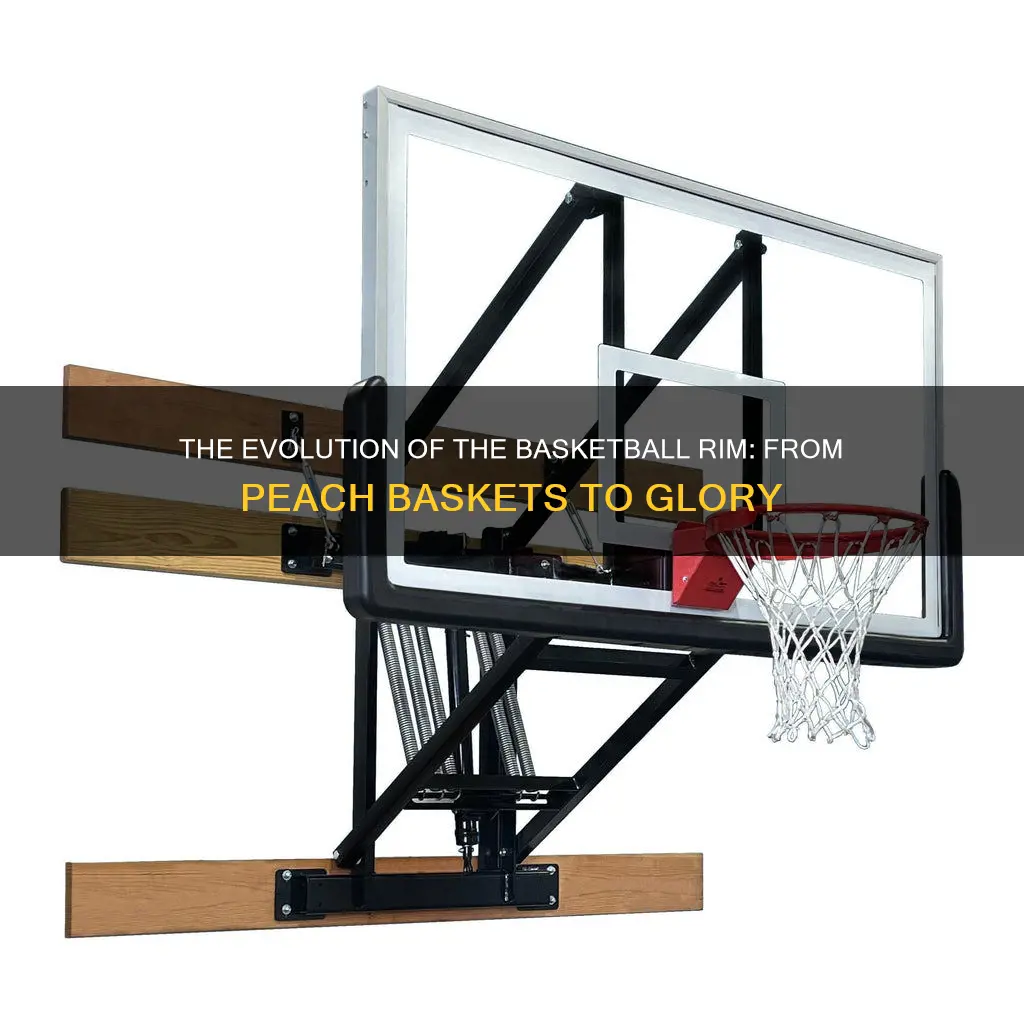 what was used for the first basketball rim