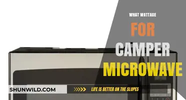 Choosing the Right Wattage for Your Camper Microwave: A Guide