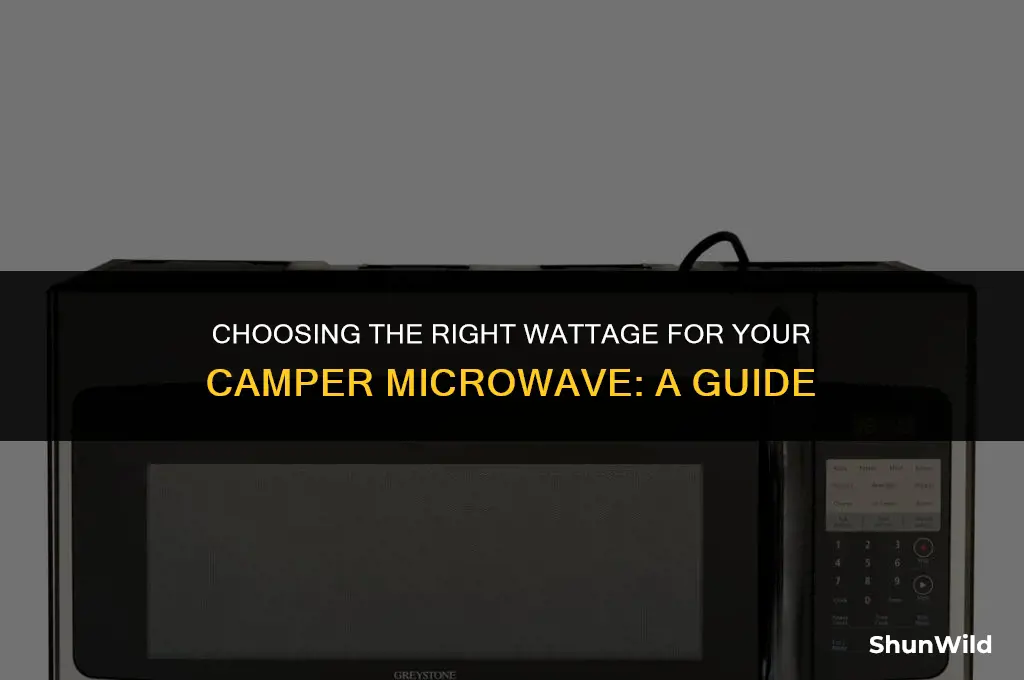 what wattage for camper microwave