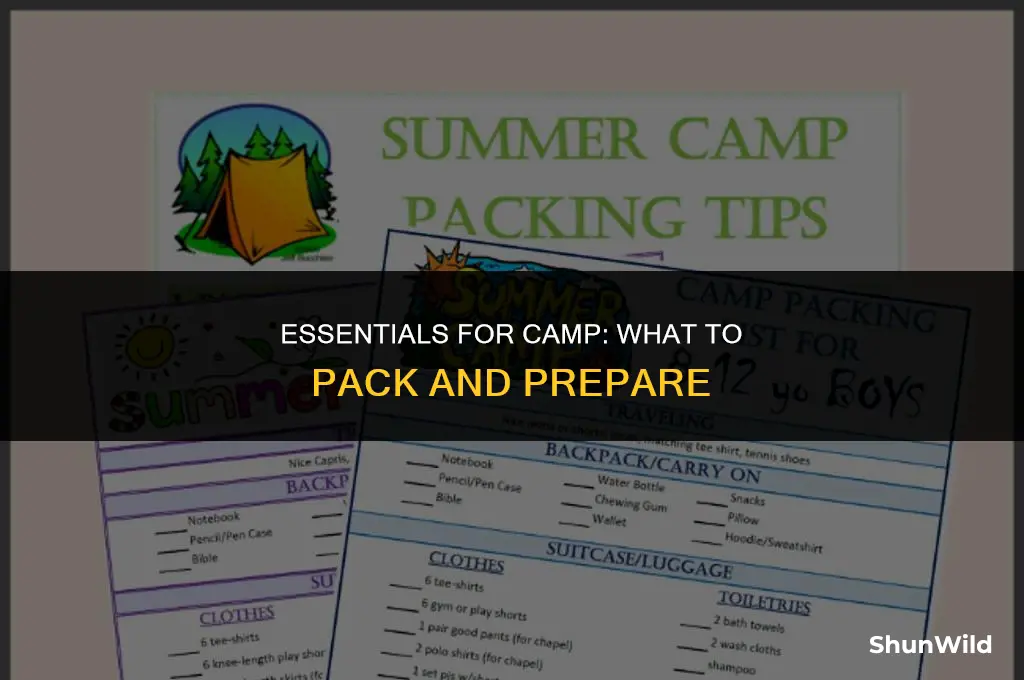what we prepare for camp