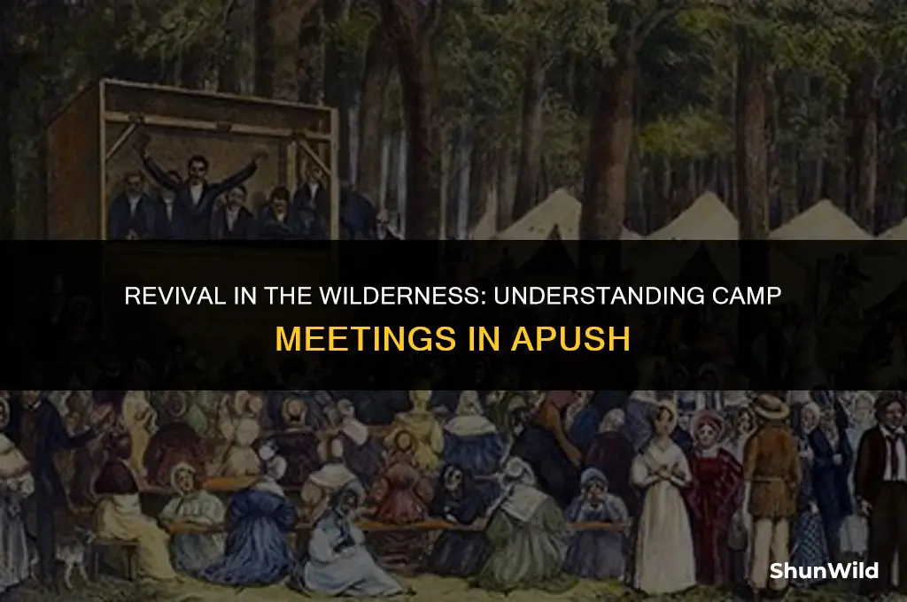 what were camp meetings apush