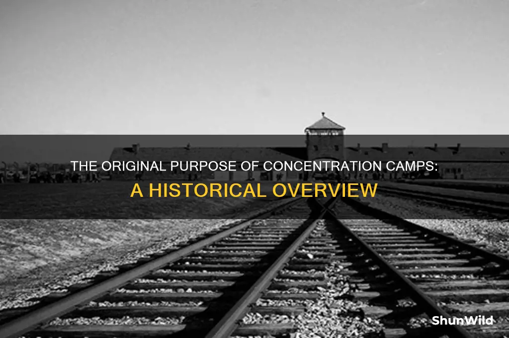 what were concentration camps originally designed for