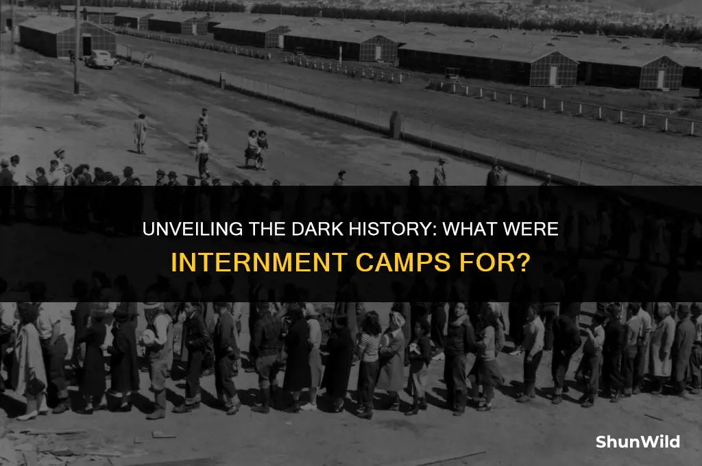 what were internment camps for