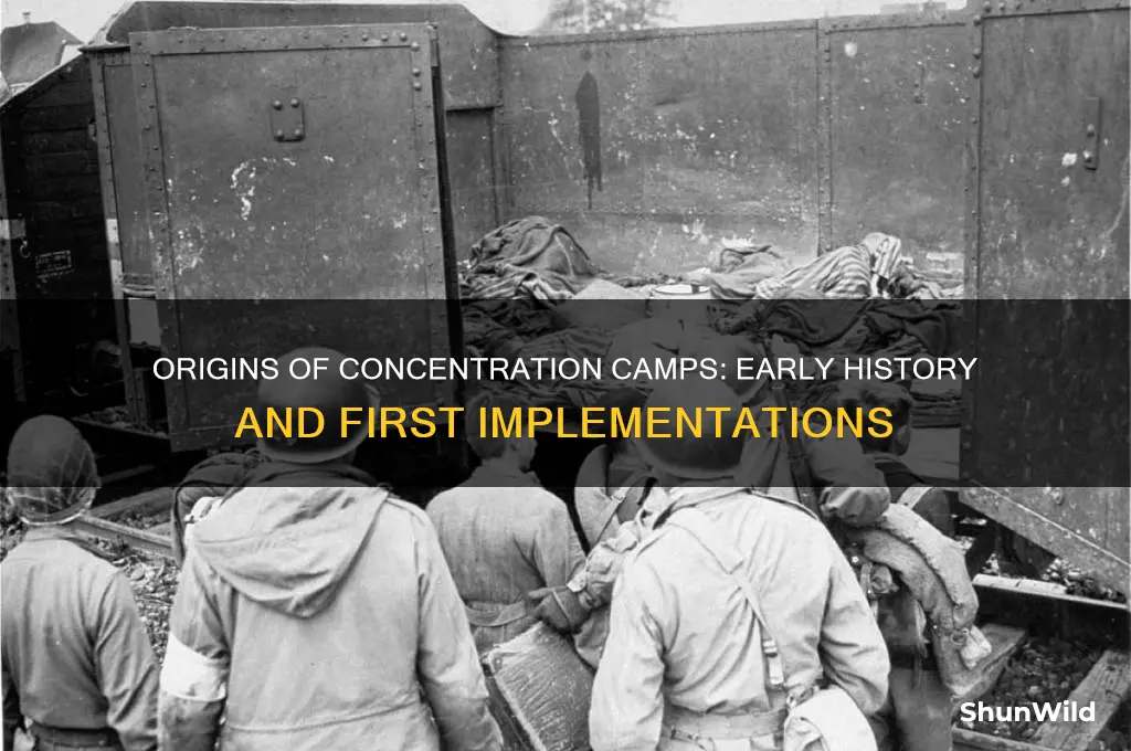 what were the first concentration camps