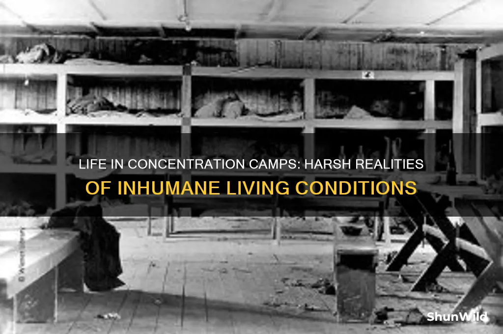 what were the living situations in the concentration camps