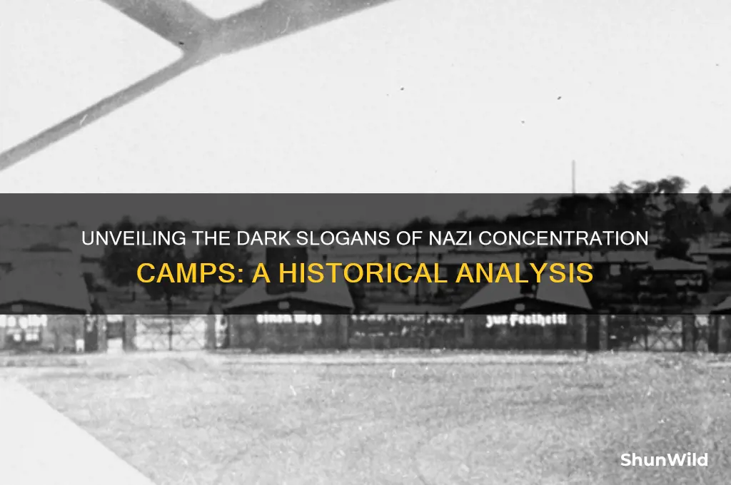 what were the slogans for concentration camps