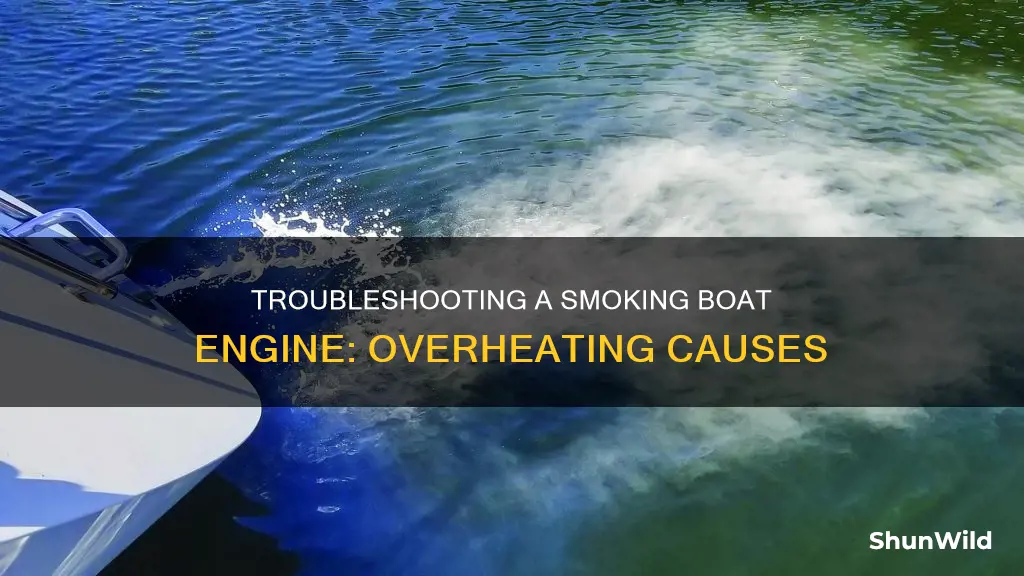 what will cause a boat engine to smoke when overheating