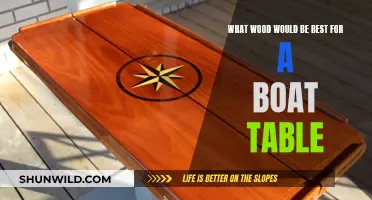 Best Wood for Boat Tables: Choosing the Right Material