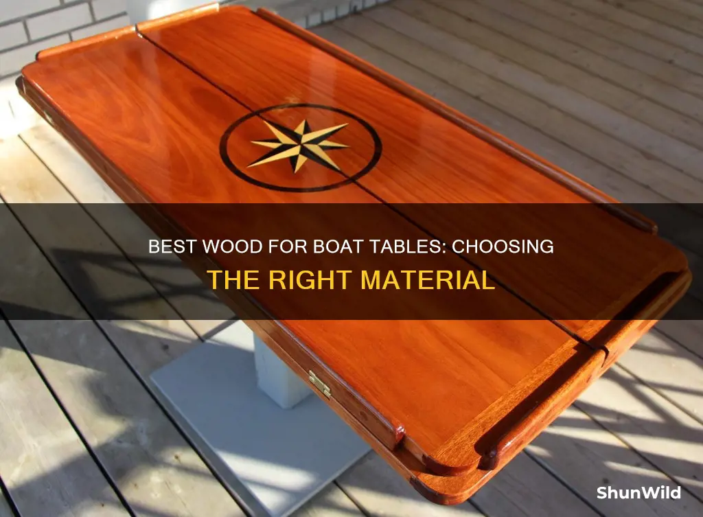 what wood would be best for a boat table