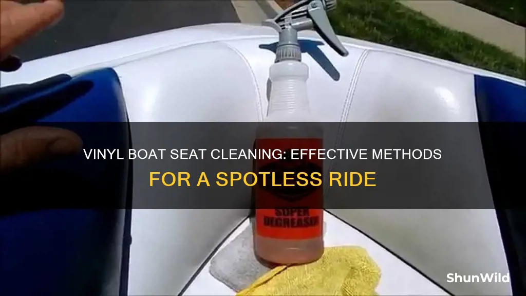 what works best to clean vinyl boat seats