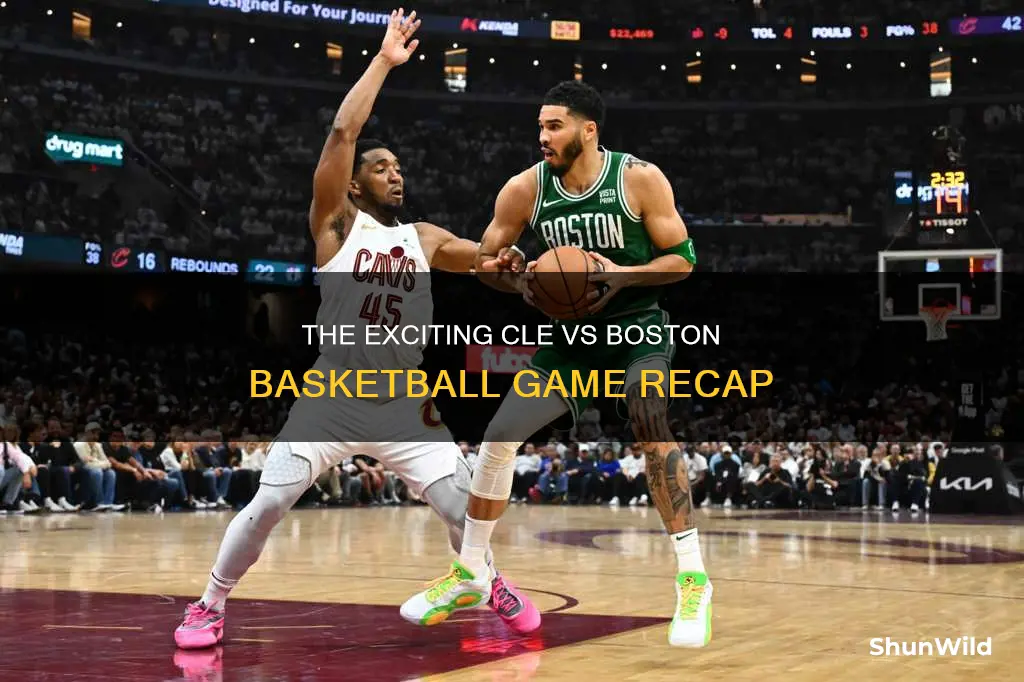 what wzz basketball score etween cle and boston
