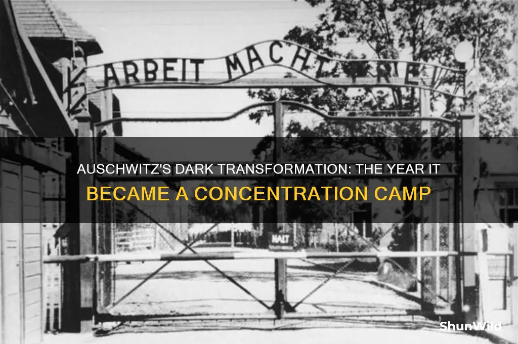 what year did auschwitz become a concentration camp