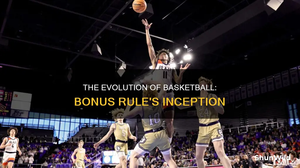 what year did bonus in basketball start