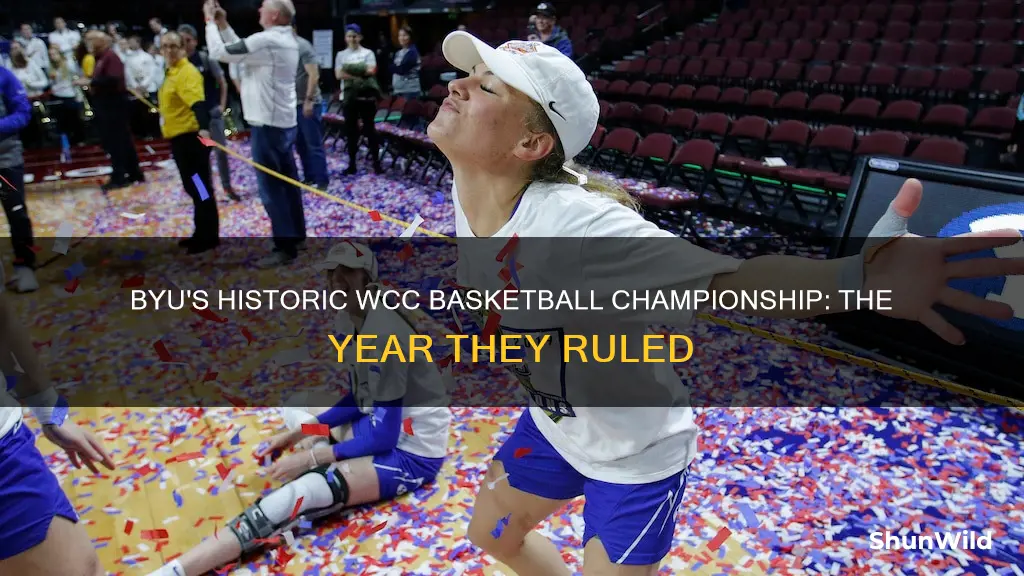 what year did byu win the wcc championship in basketball