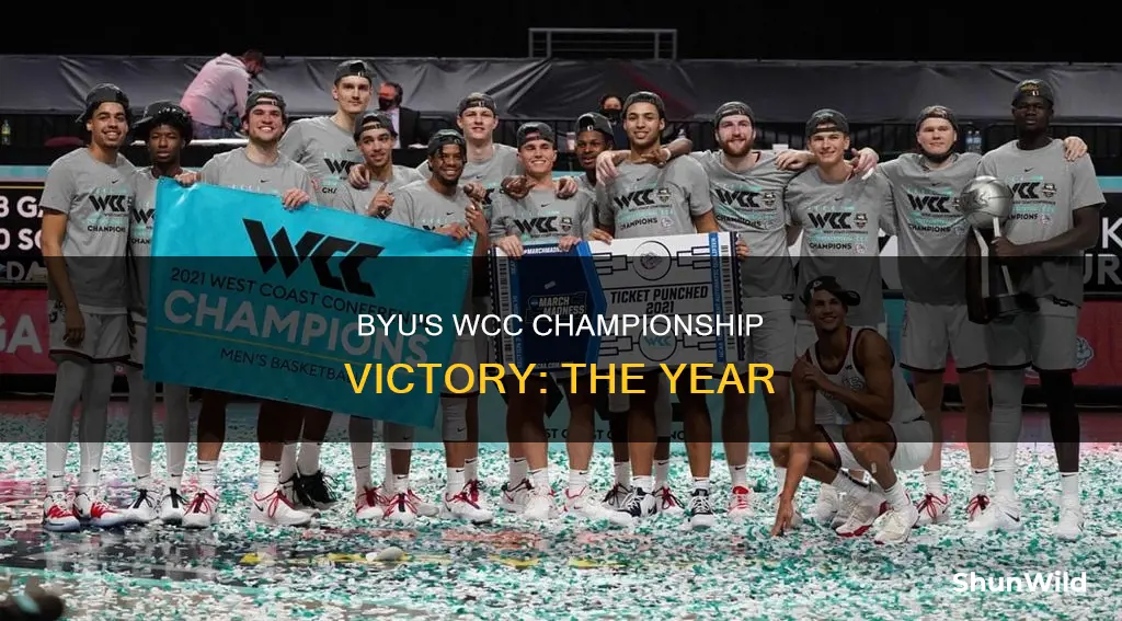 what year did byu win the wcc championship in basketball
