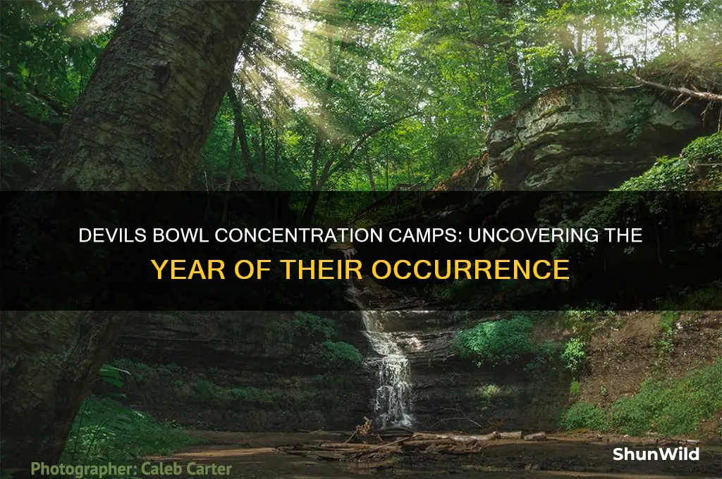 what year did devils bowl concentration camps occur