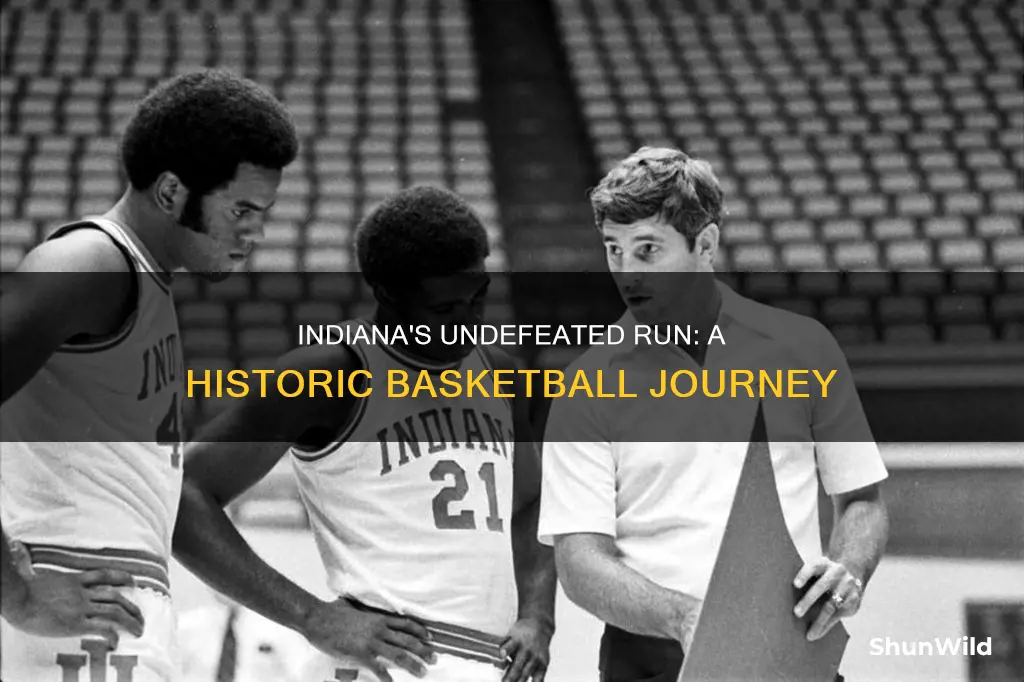 what year did indiana basketball go undefeated