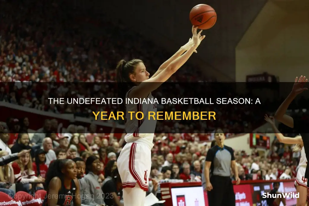 what year did indiana basketball go undefeated