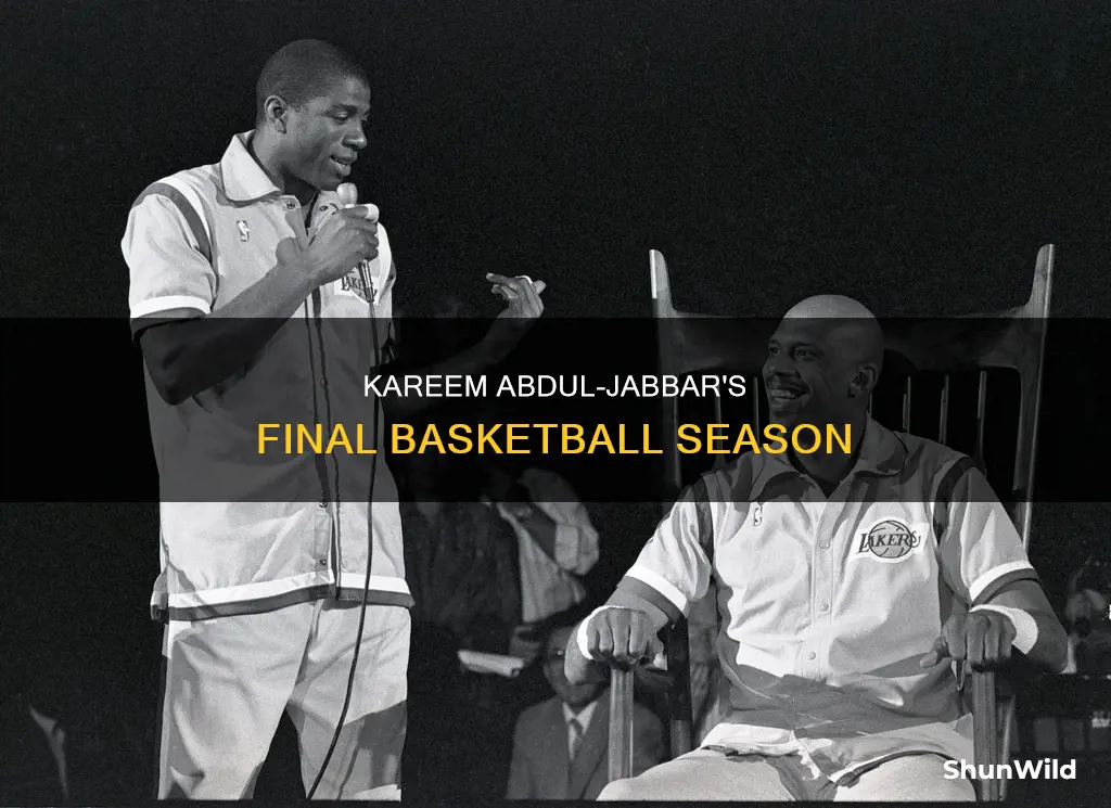 what year did kareem abdul-jabbar retire from basketball