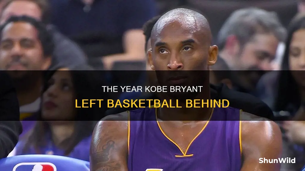 what year did kobe bryant retire from basketball