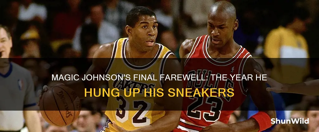 what year did magic johnson retire from basketball