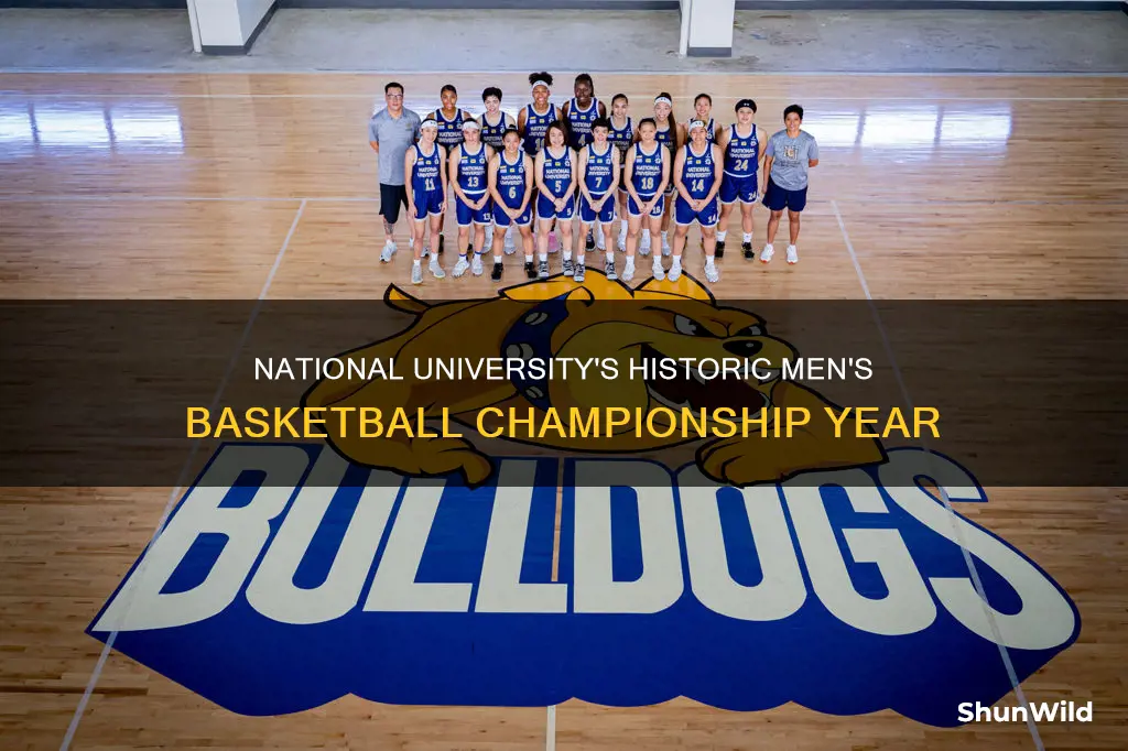 what year did national university mens basketball win