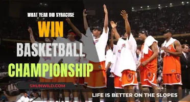 Syracuse's Basketball Championship Glory: A Year to Remember