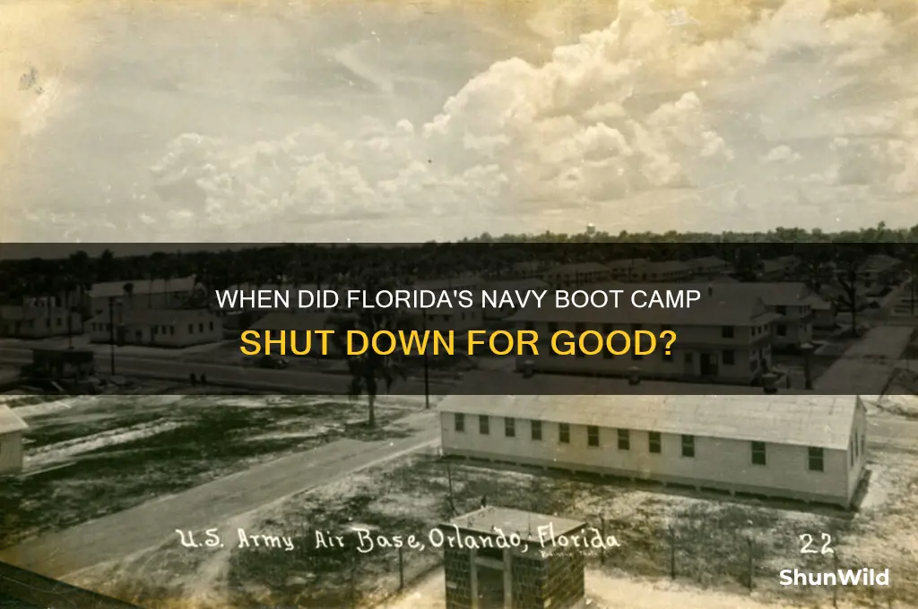 what year did the navy boot camp in florida close