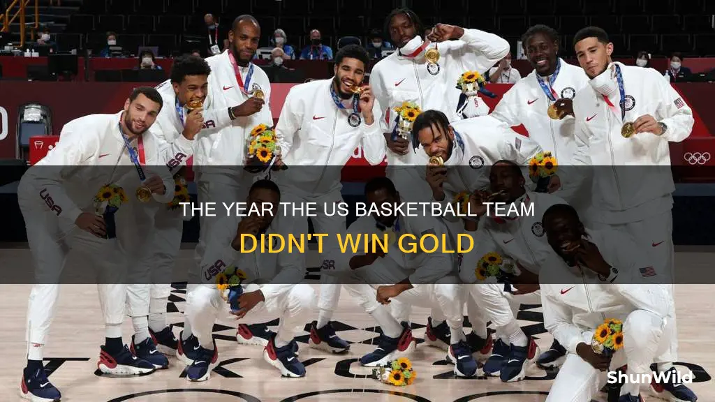 what year did us not win gold in basketball