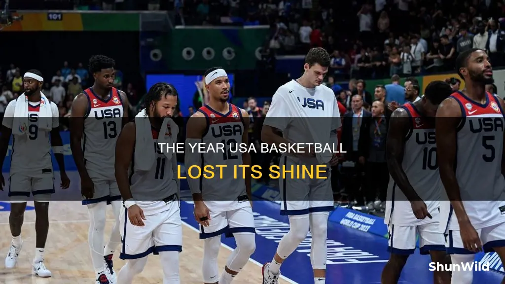 what year did usa basketball lose
